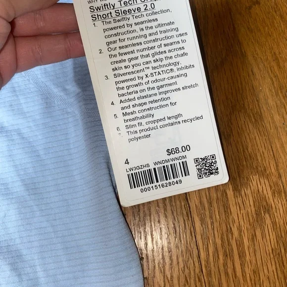 Lululemon Cropped Swiftly Tech Tee - Picture 3 of 4